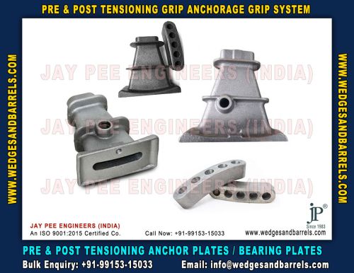 Post Tensioning Wedges And Barrels, Pre Stressed Anchor Grip System, 