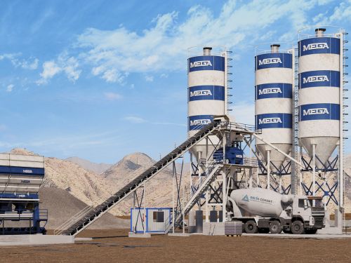 Concrete Batching Plant 90 M3 - Twinshaft Mixer (italian) ( Tools )