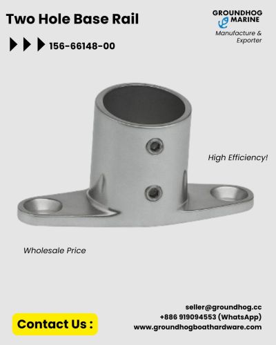 Marine Premium Two Hole Base Rail Fitting ( Boats )