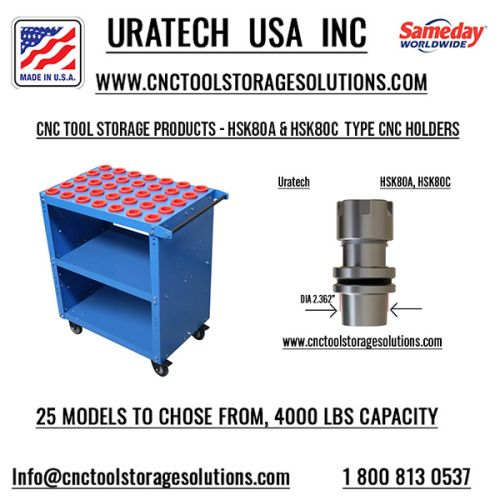 Uratech: High-quality Cnc Tool Storage For Hsk80a And Hsk80c Holders 