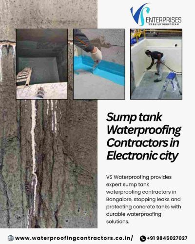 Sump Tank Waterproofing Contractors In Electronic City ( Buildings )