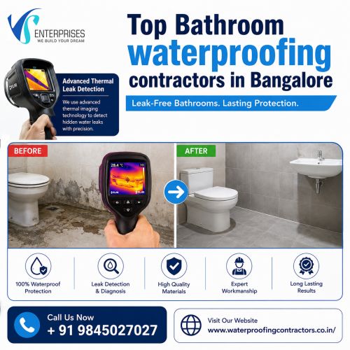 Top Bathroom Waterproofing Contractors In Bangalore ( Buildings )