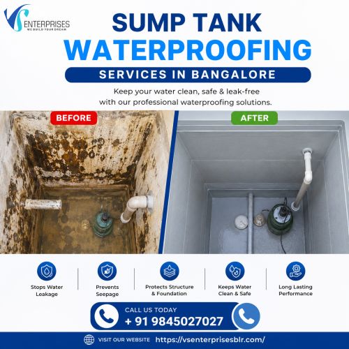 Sump Tank Waterproofing Services In Bangalore ( Buildings )