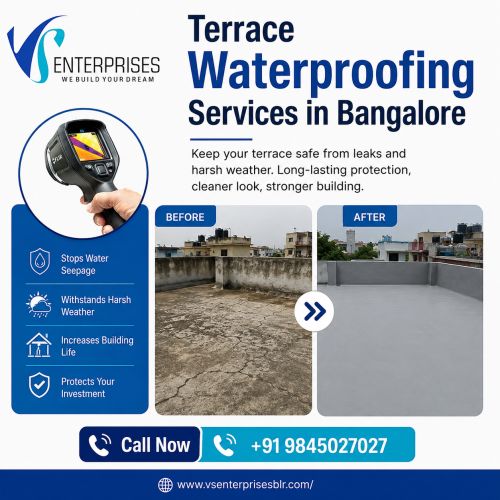 Terrace Waterproofing Services In Bangalore ( Buildings )