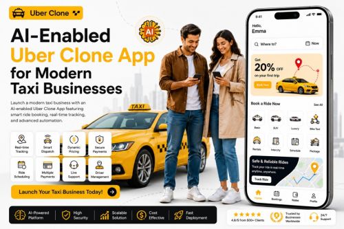 Ai-enabled Uber Clone App For Modern Taxi Businesses ( Business For S