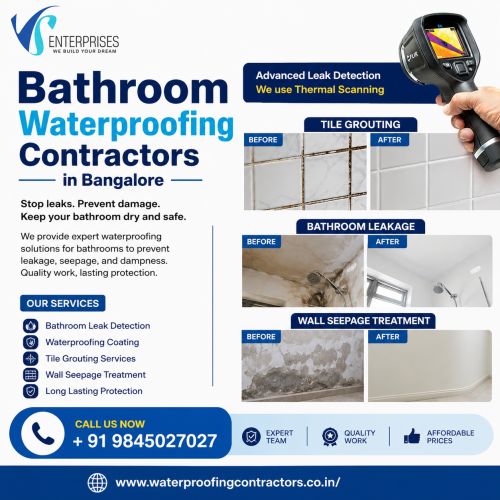 Bathroom Waterproofing Contractors In Bangalore ( Buildings )