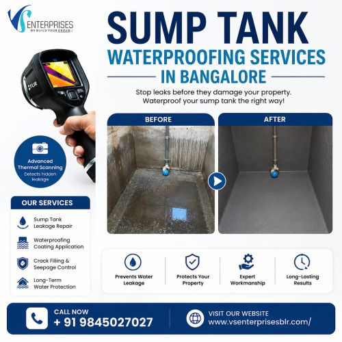 Sump Tank Waterproofing Services In Bangalore ( Buildings )
