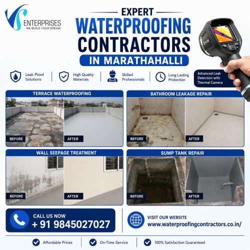 Expert Waterproofing Contractors In Marathahalli ( Buildings )