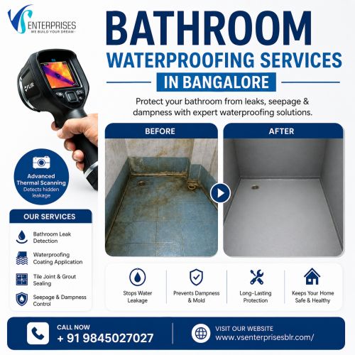 Bathroom Waterproofing Services In Bangalore ( Buildings )