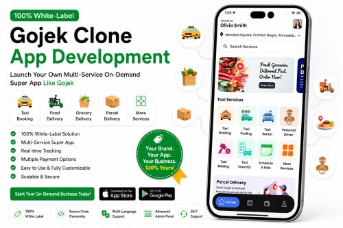 100% White-label Gojek Clone App Development ( Software )
