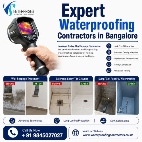 Expert Waterproofing Contractors In Bangalore ( Buildings )
