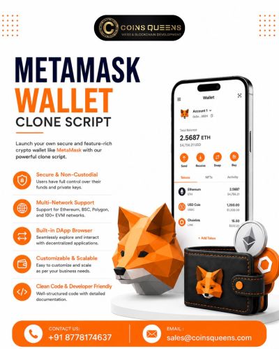 Metamask Wallet Clone Script For Intelligent Digital Asset Management