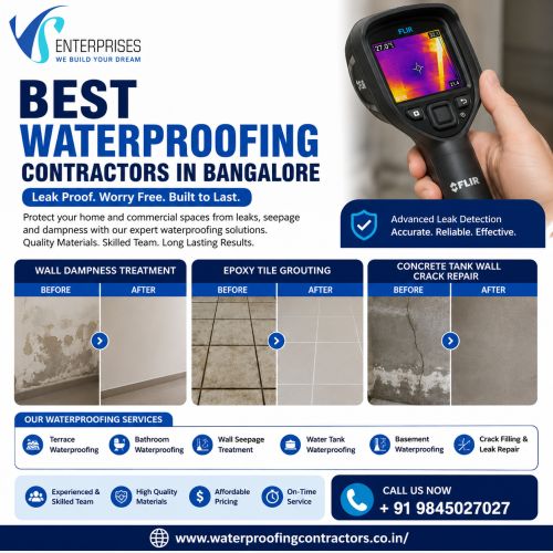 Best Waterproofing Contractors In Bangalore ( Buildings )