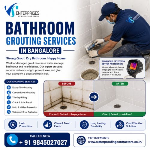 Bathroom Grouting Services In Bangalore ( Buildings )