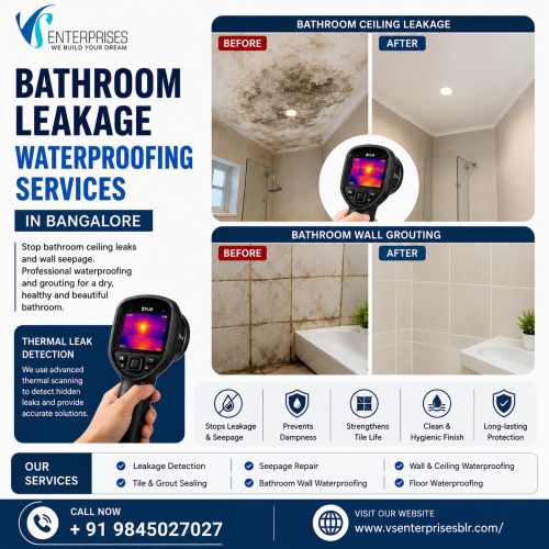 Bathroom Leakage Waterproofing Services In Bangalore ( Buildings )