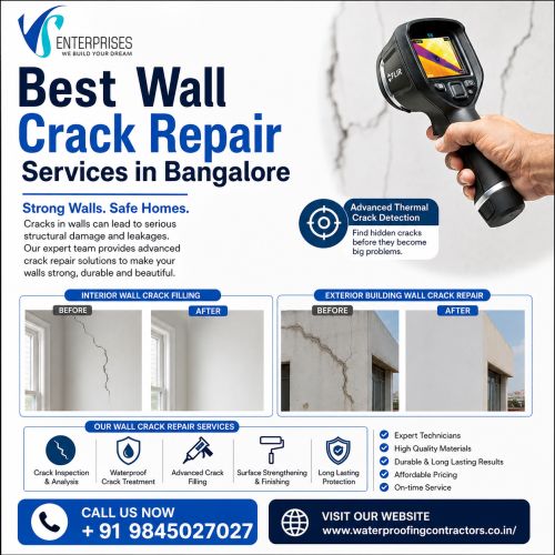 Best Wall Crack Repair Services In Bangalore ( Buildings )