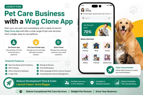 Launch A Pet Care Business With A Wag Clone App ( Software )