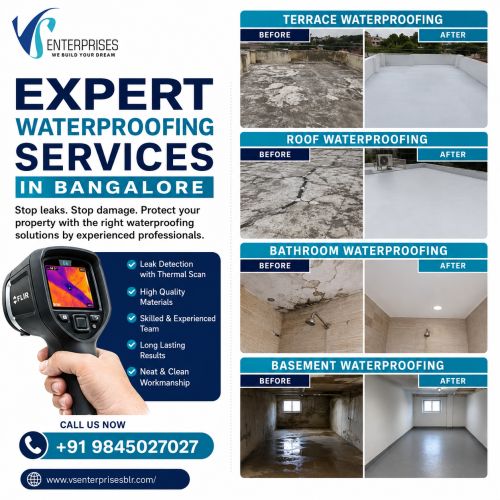 Expert Waterproofing Services In Bangalore ( Buildings )