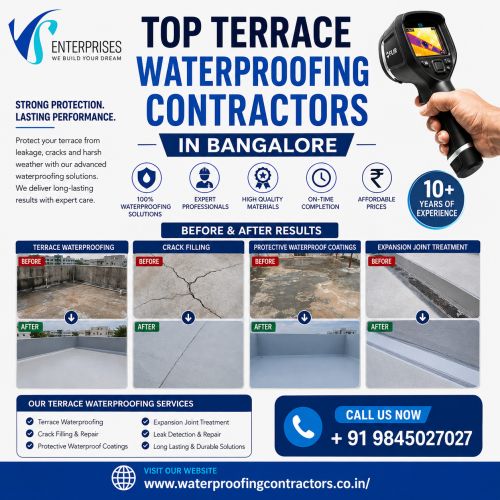 Top Terrace Waterproofing Contractors In Bangalore ( Buildings )