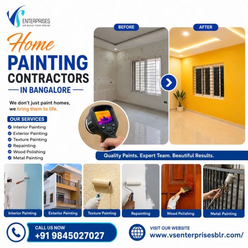 Home Painting Contractors In Bangalore ( Buildings )