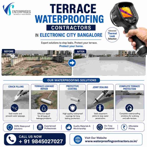 Terrace Waterproofing Contractors In Electronic City Bangalore ( Buil