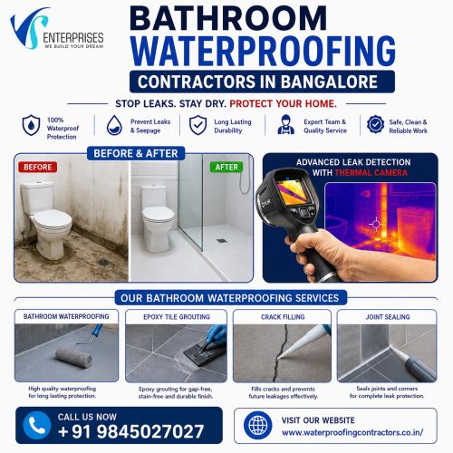 Bathroom Waterproofing Contractors In Bangalore ( Buildings )