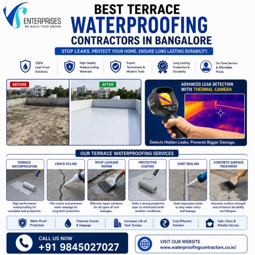 Best Terrace Waterproofing Contractors In Bangalore ( Buildings )