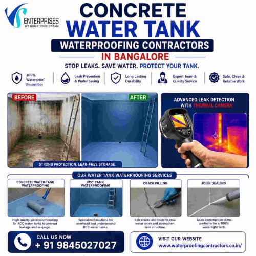 Concrete Water Tank Waterproofing Contractors In Bangalore ( Building