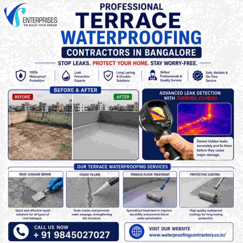 Professional Terrace Waterproofing Contractors In Bangalore ( Buildin