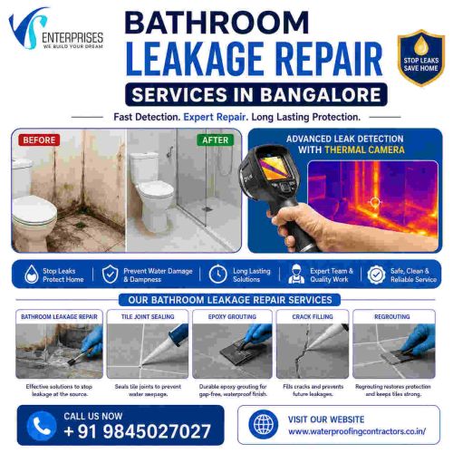 Bathroom Leakage Repair Services In Bangalore ( Buildings )
