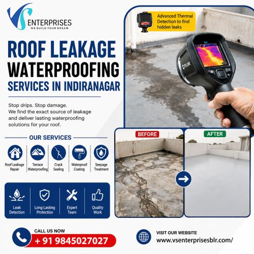 Roof Leakage Waterproofing Services In Indiranagar ( Buildings )