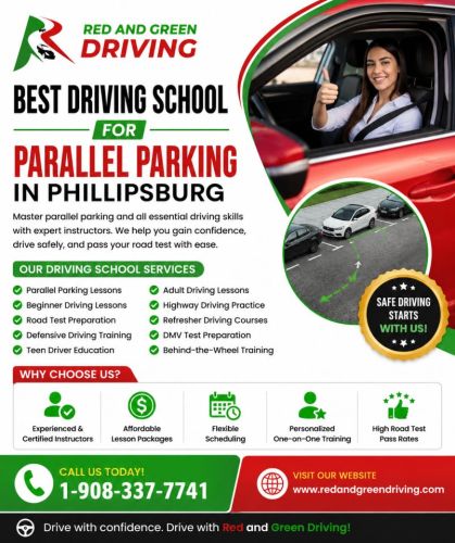 Choose Red And Green Driving School For Confident Driving Skills ( Ai
