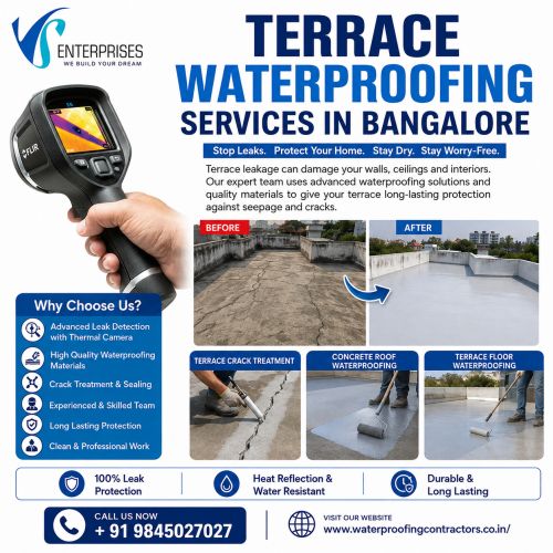 Terrace Waterproofing Services In Bangalore ( Buildings )