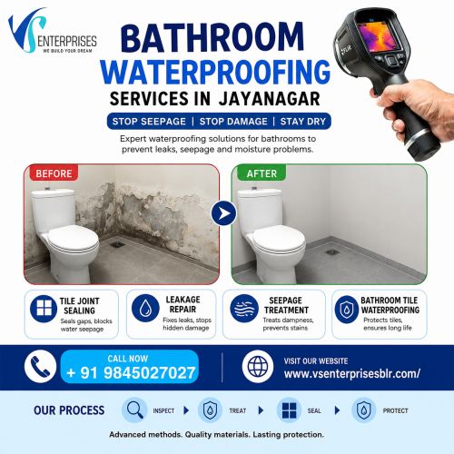 Bathroom Waterproofing Services In Jayanagar ( Buildings )
