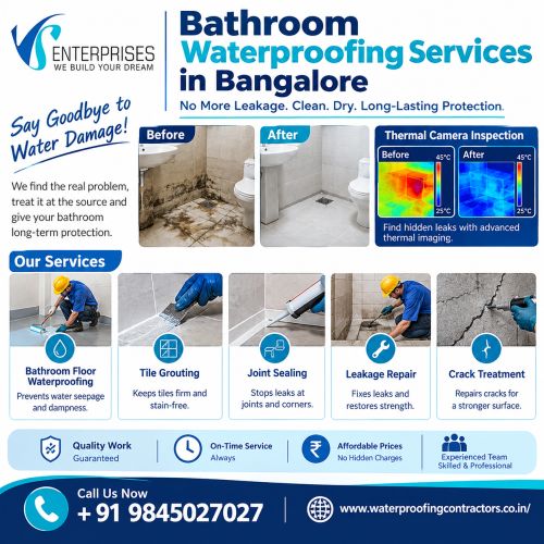 Bathroom Waterproofing Services In Bangalore ( Buildings )