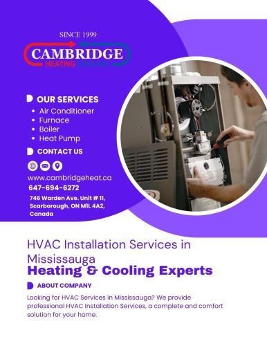 Hvac Installation Services In Mississauga | Heating & Cooling Experts