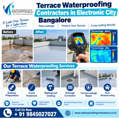 Terrace Waterproofing Contractors In Electronic City Bangalore ( Buil