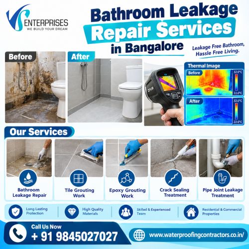 Bathroom Leakage Repair Services In Bangalore ( Buildings )